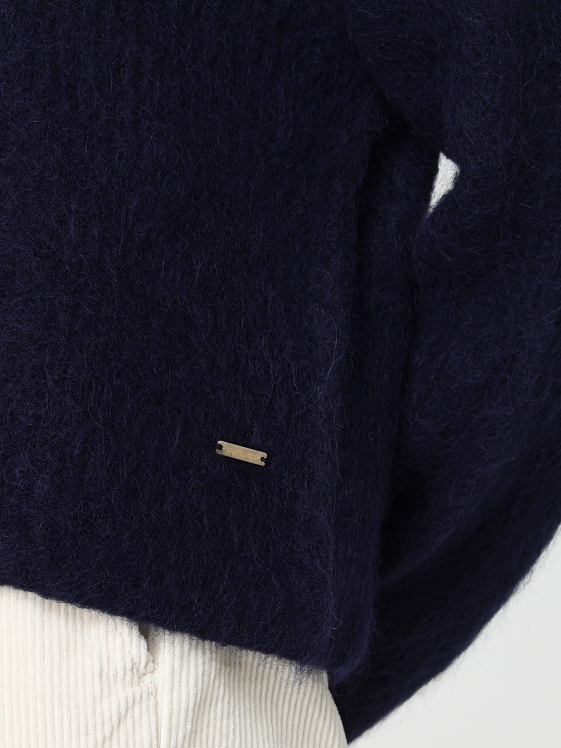 WOOLRICH MAGLIA: Cardigan Woolrich in lana , Blue - Img 4