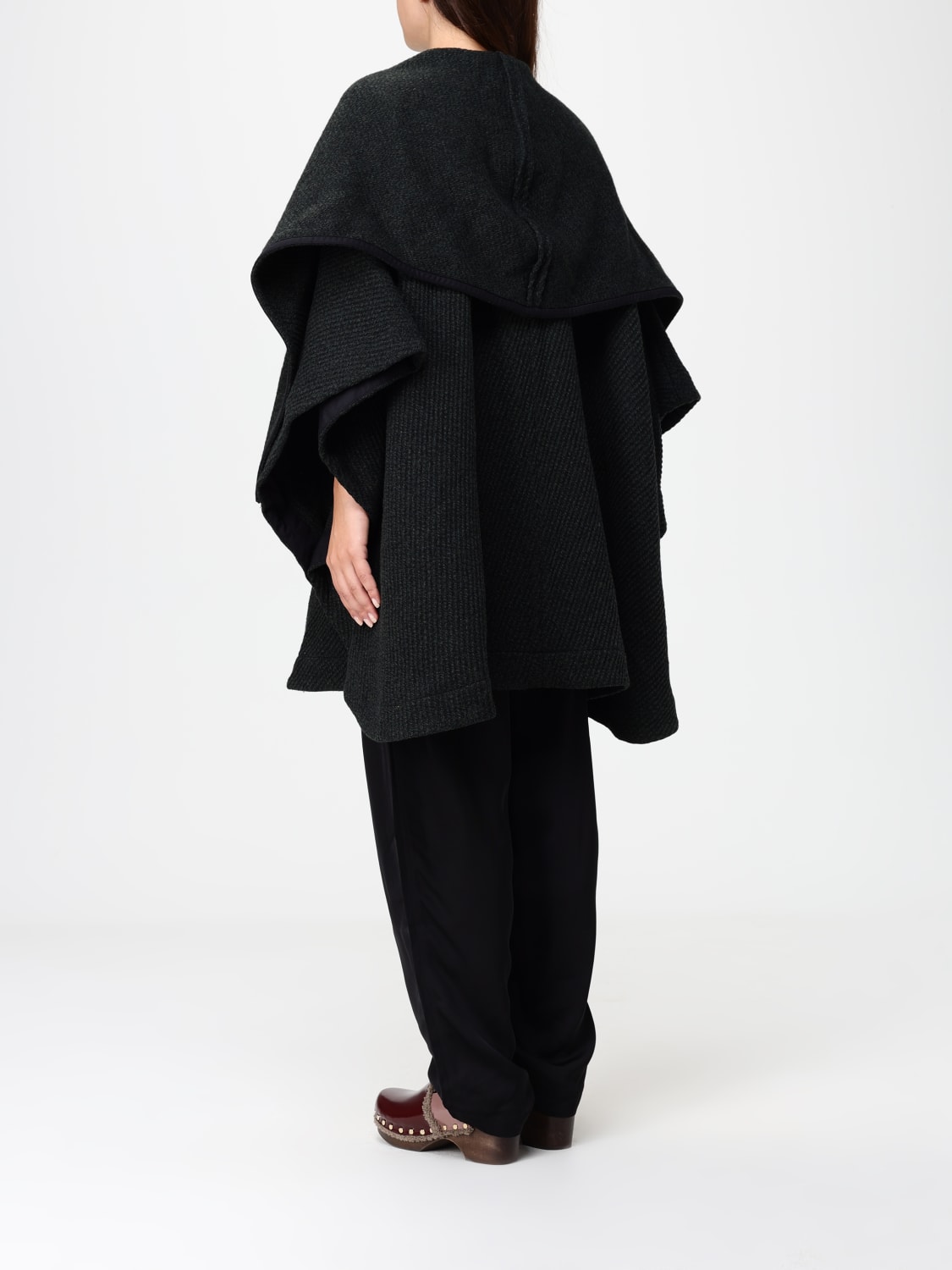 SEE BY CHLOÉ COAT: Cape woman See by ChloÉ, Green - Img 3