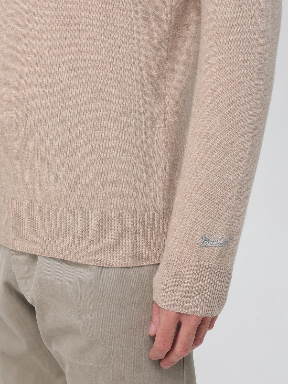 WOOLRICH SWEATER: Sweatshirt men Woolrich, Beige - Img 3