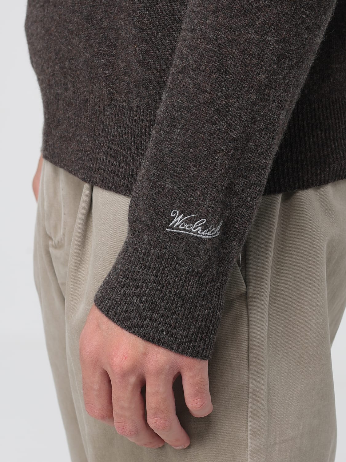 WOOLRICH SWEATER: Sweatshirt men Woolrich, Brown - Img 3