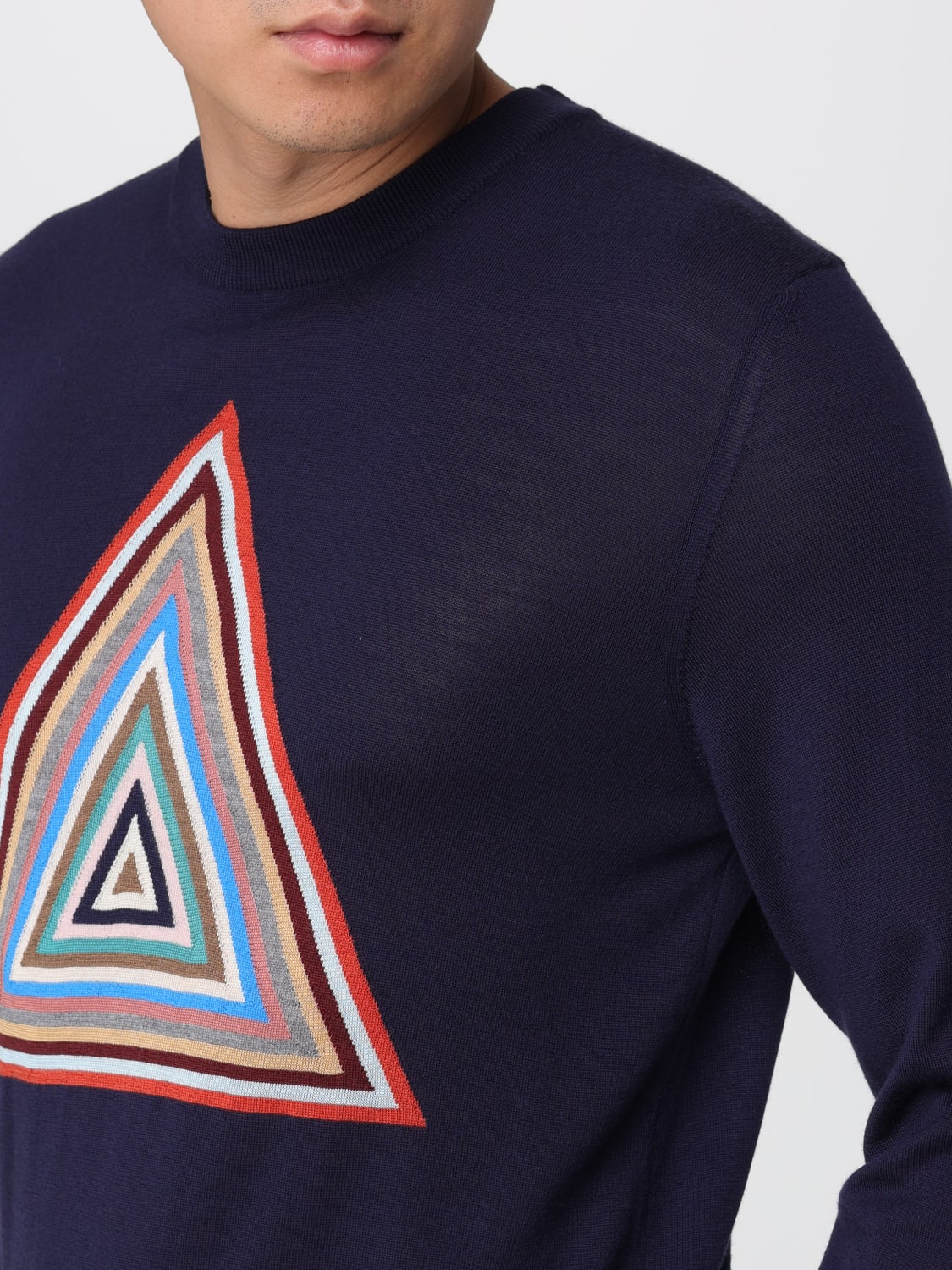 PAUL SMITH PULL: Pull homme Paul Smith, Bleu - Img 3