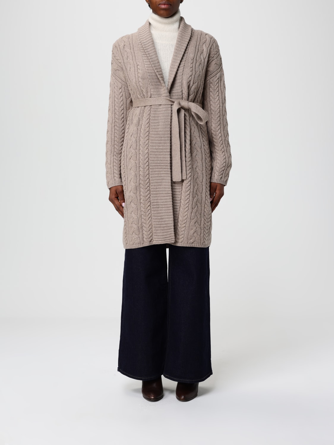 'S MAX MARA SWEATER: Sweatshirt woman 's Max Mara, Beige - Img 1