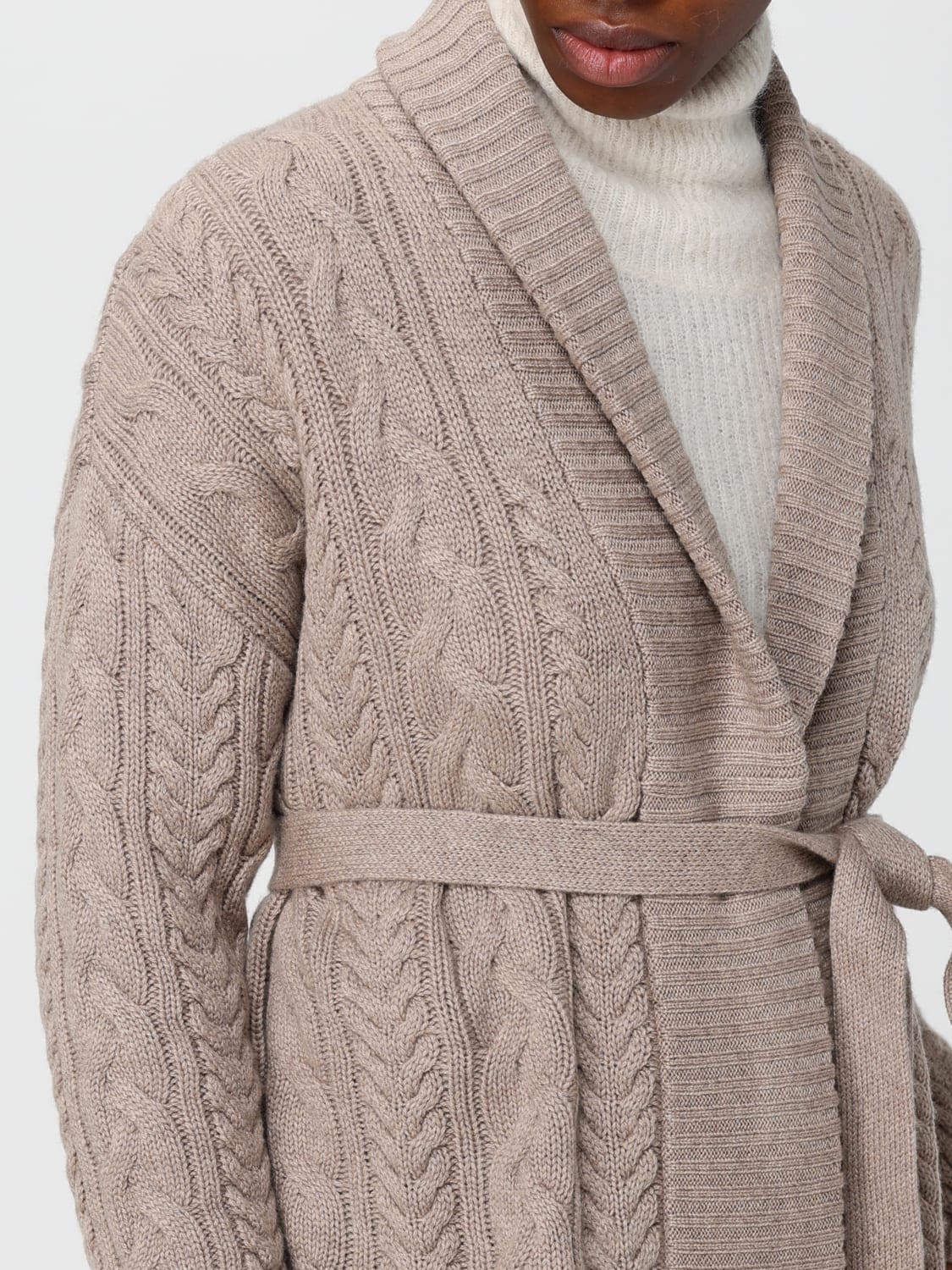 'S MAX MARA SWEATER: Sweatshirt woman 's Max Mara, Beige - Img 4
