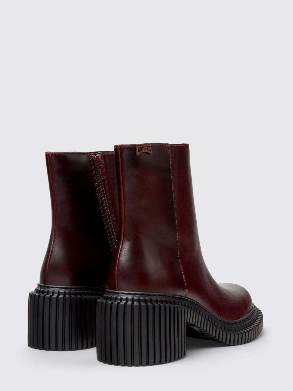 CAMPER BOOTS: Shoes woman Camper, Burgundy - Img 3