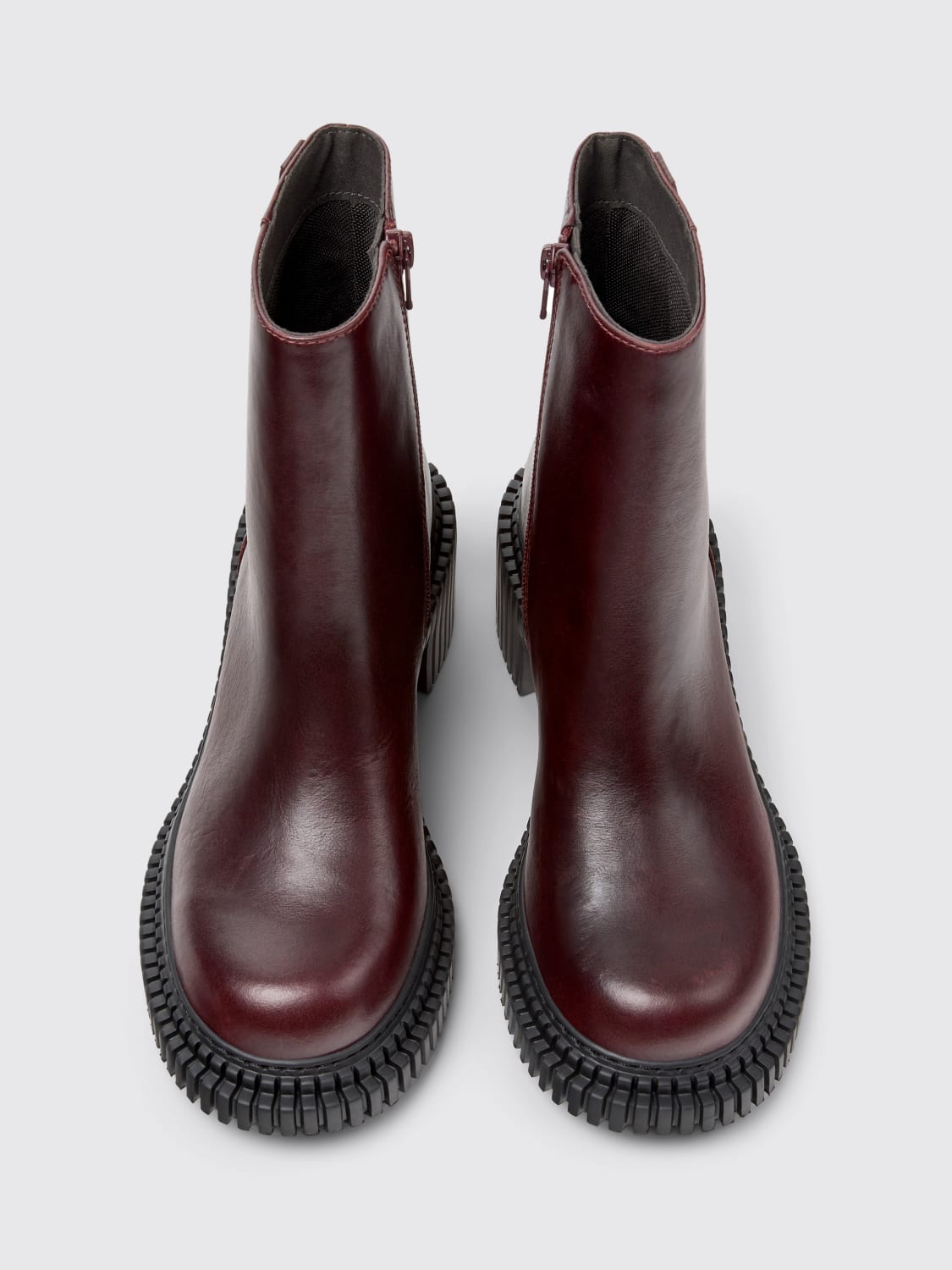 CAMPER BOOTS: Shoes woman Camper, Burgundy - Img 4
