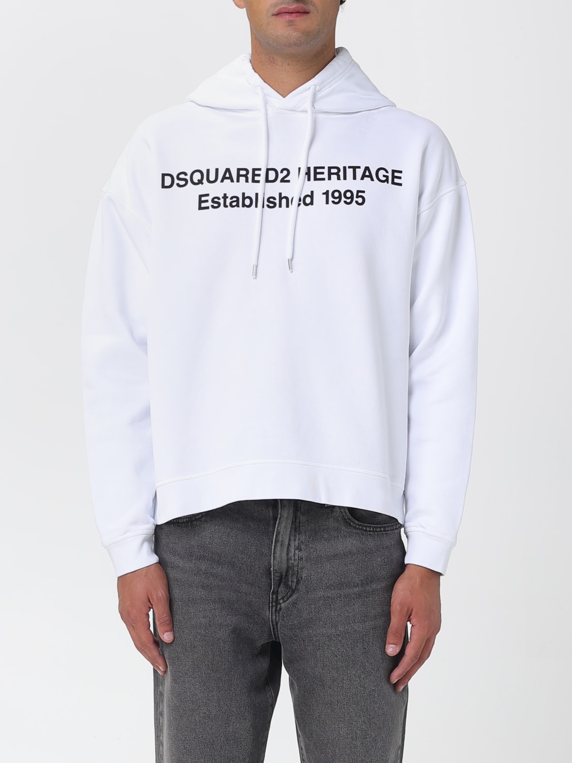 DSQUARED2 SWEATSHIRT: Sweatshirt men Dsquared2, White - Img 1