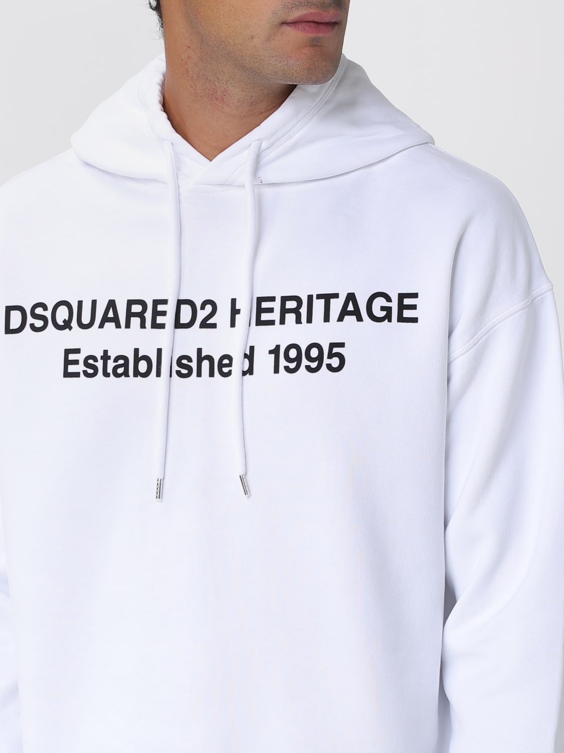 DSQUARED2 SWEATSHIRT: Sweatshirt men Dsquared2, White - Img 3