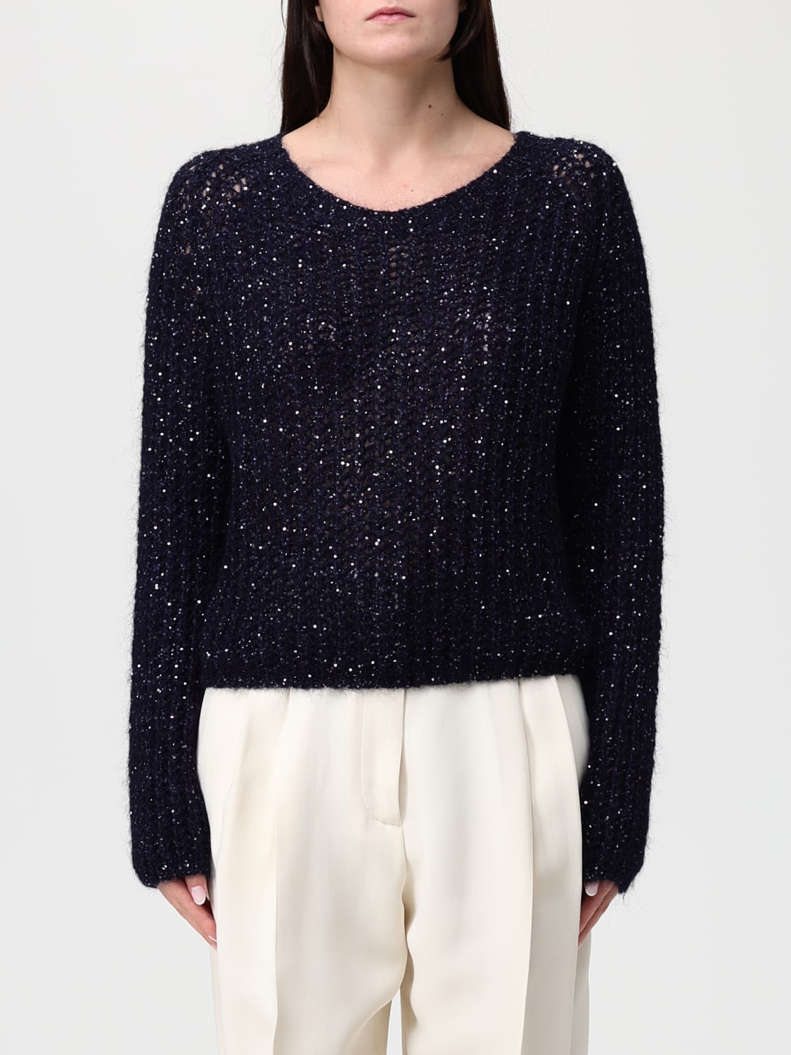 KAOS SWEATER: Sweatshirt woman Kaos, Blue - Img 1