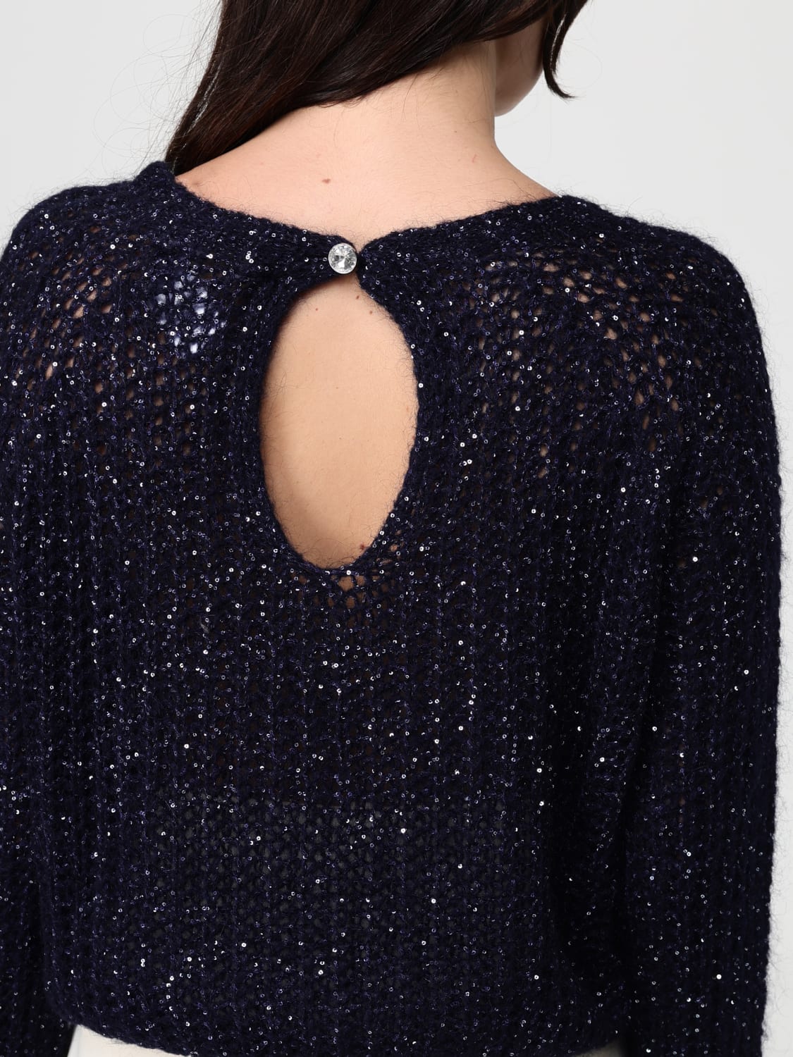 KAOS SWEATER: Sweatshirt woman Kaos, Blue - Img 3