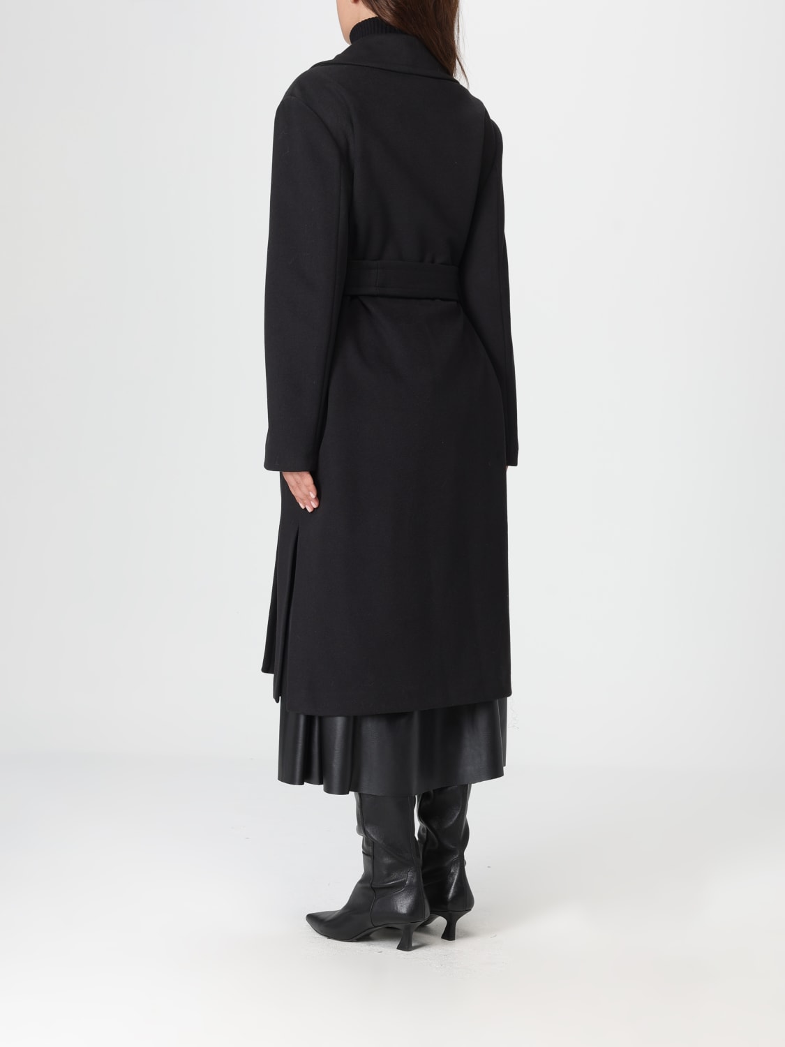 KAOS COAT: Coat woman Kaos, Black - Img 2