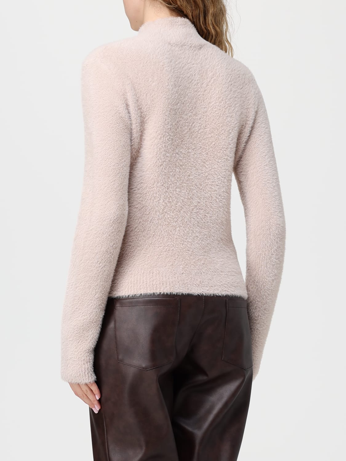 KAOS MAGLIA: Pullover Kaos in tessuto effetto spazzolato, Bianco - Img 2