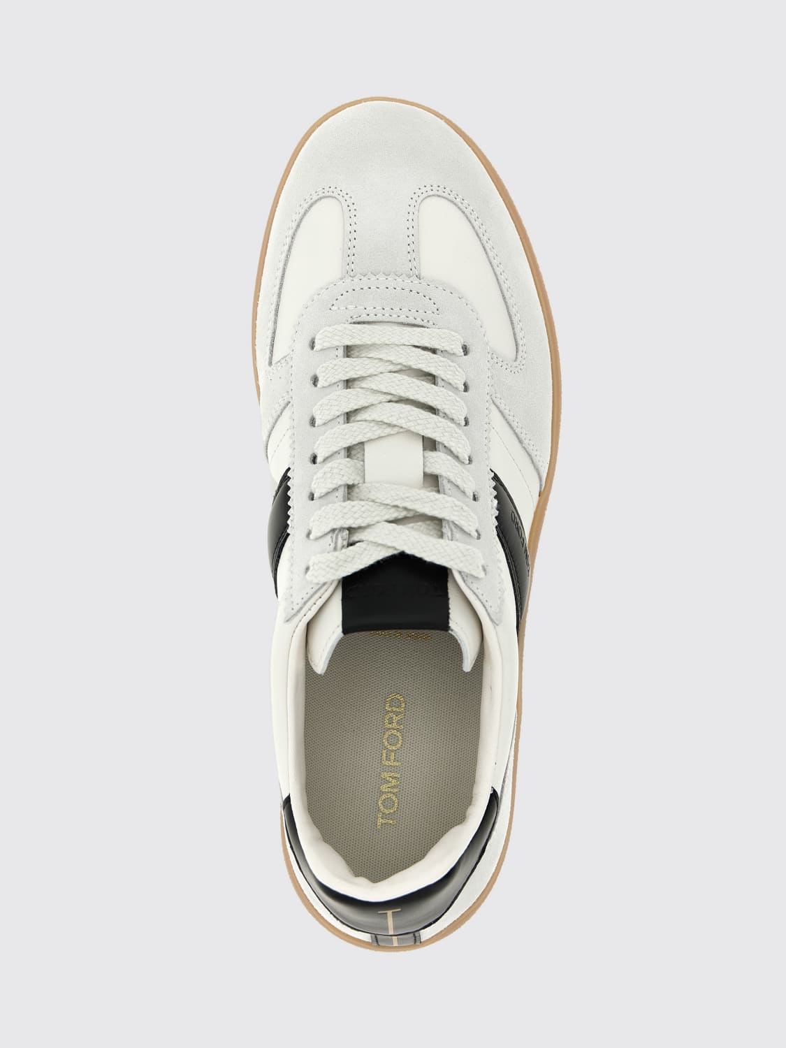 TOM FORD SNEAKERS: Sneakers Tom Ford in pelle , Bianco - Img 4