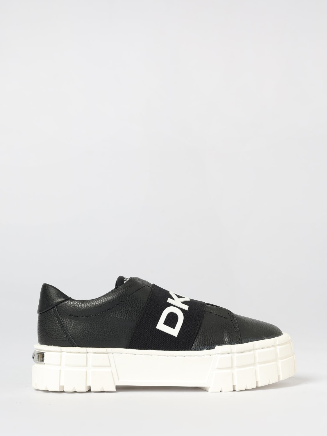 DKNY SNEAKERS: Sneakers Dkny in pelle sintetica a grana , Nero - Img 1