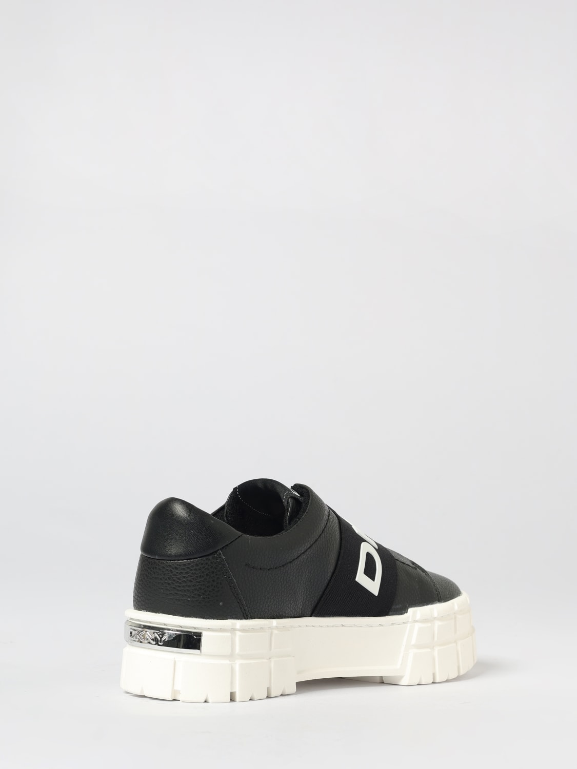 DKNY SNEAKERS: Sneakers Dkny in pelle sintetica a grana , Nero - Img 3