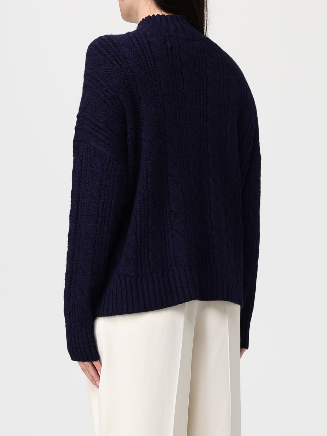 KAOS MAGLIA: Pullover dolcevita Kaos in maglia tricot , Blue - Img 2