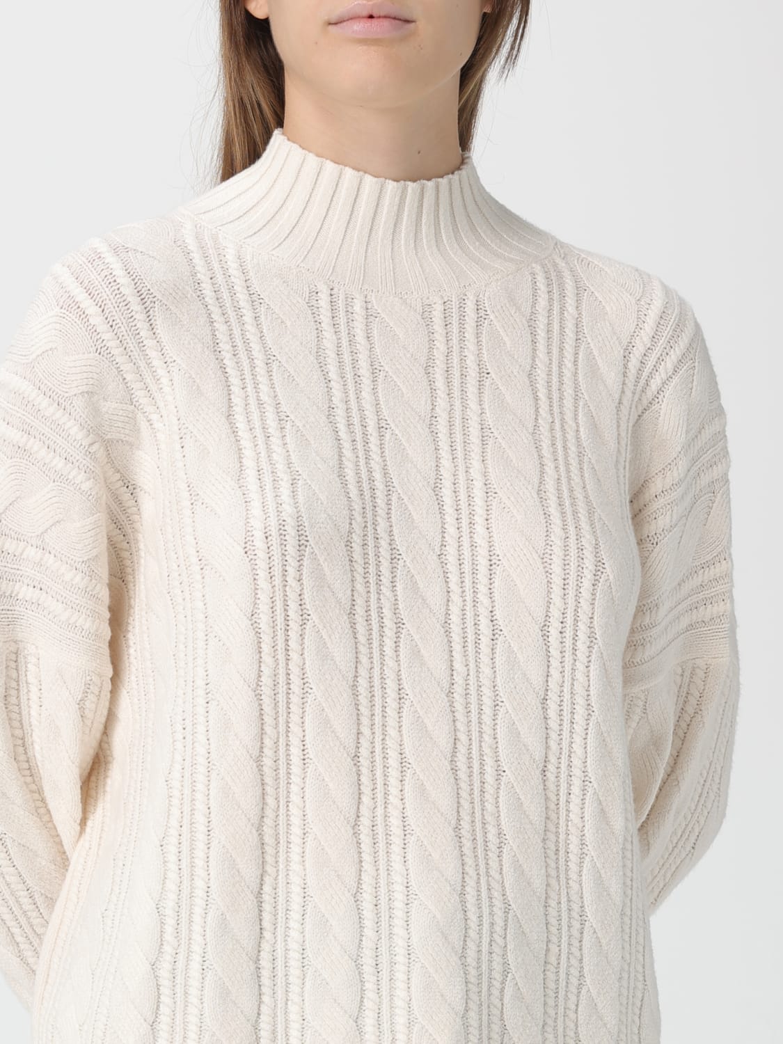 KAOS MAGLIA: Pullover dolcevita Kaos in maglia tricot , Naturale - Img 3