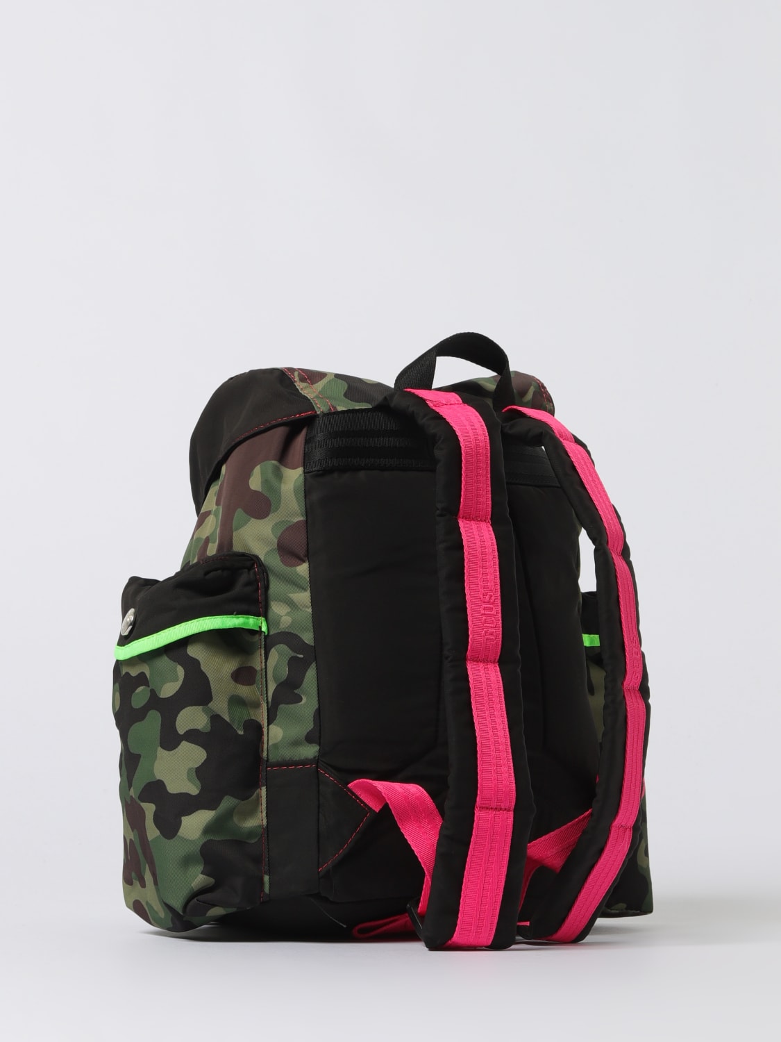 GCDS SAC À DOS: Sac à dos homme GCDS, Vert Militaire - Img 2