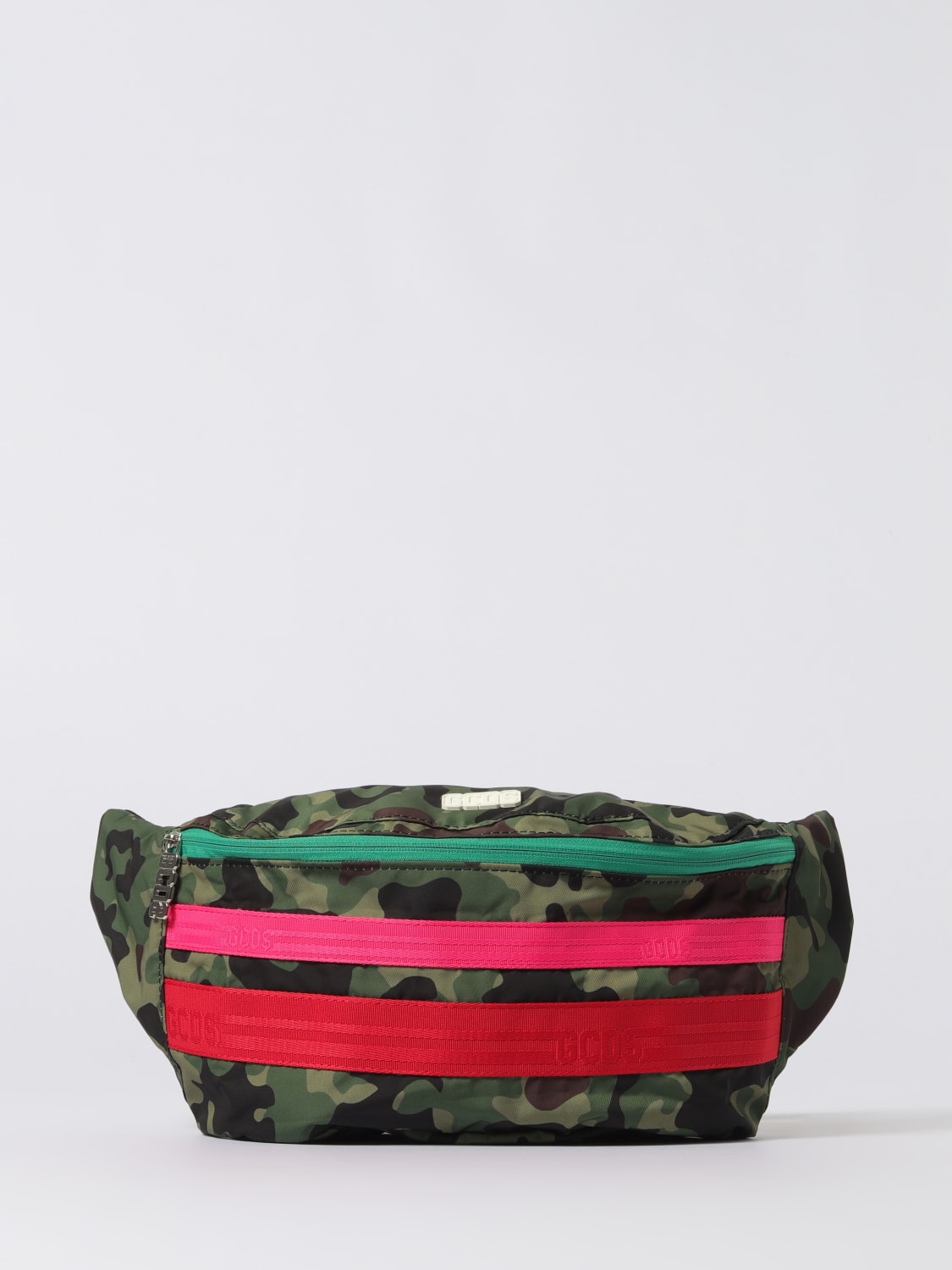GCDS MARSUPIO: Marsupio GCDS in nylon con logo , Militare - Img 1