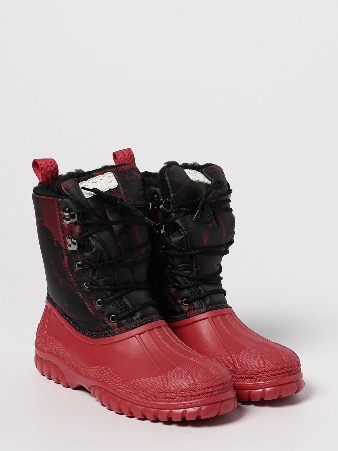 GCDS BOTAS: Botas hombre GCDS, Rojo - Img 2