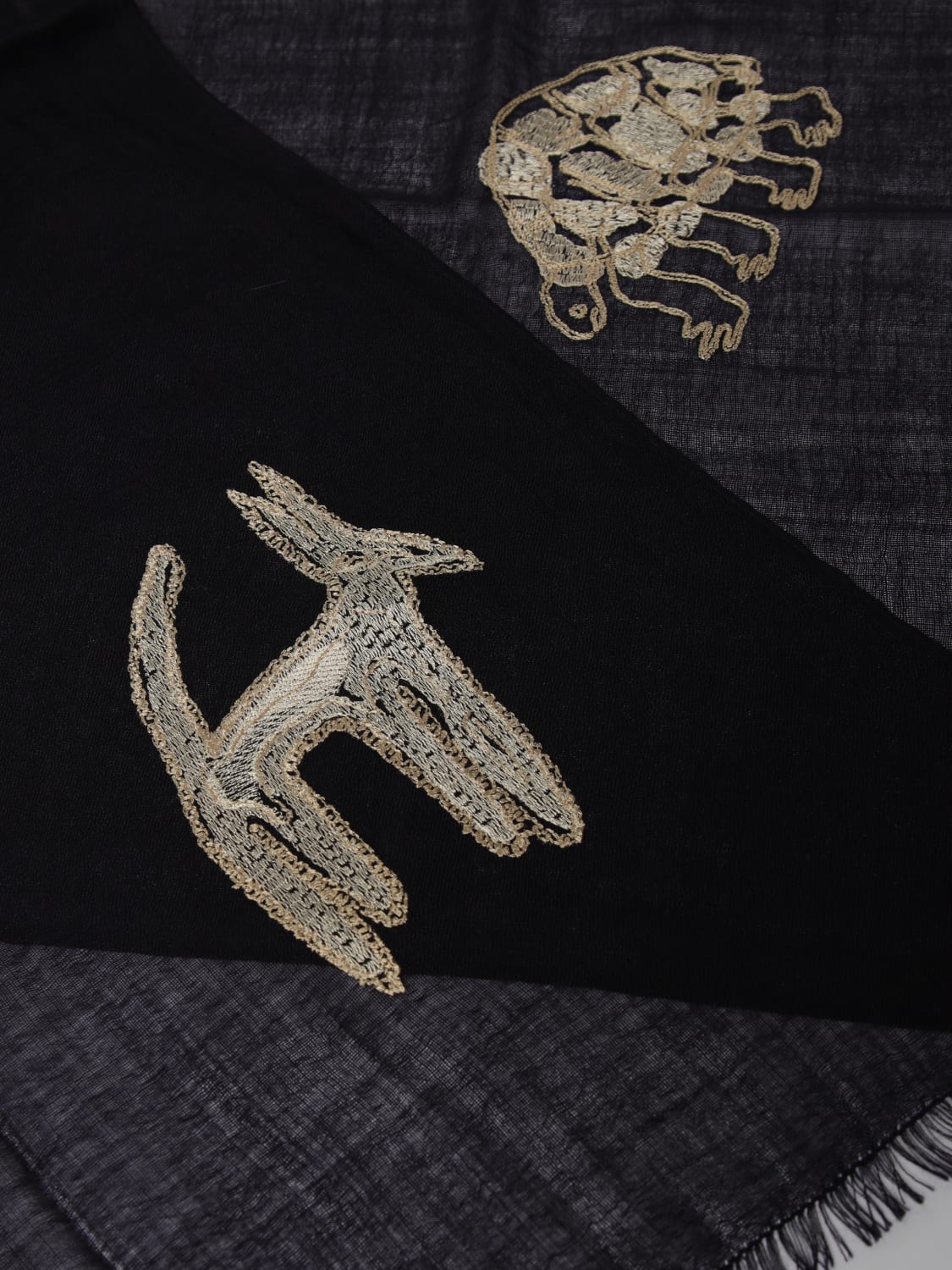 PAUL SMITH SCIARPA: Sciarpa Paul Smith in lana con ricami a filo , Blue - Img 3