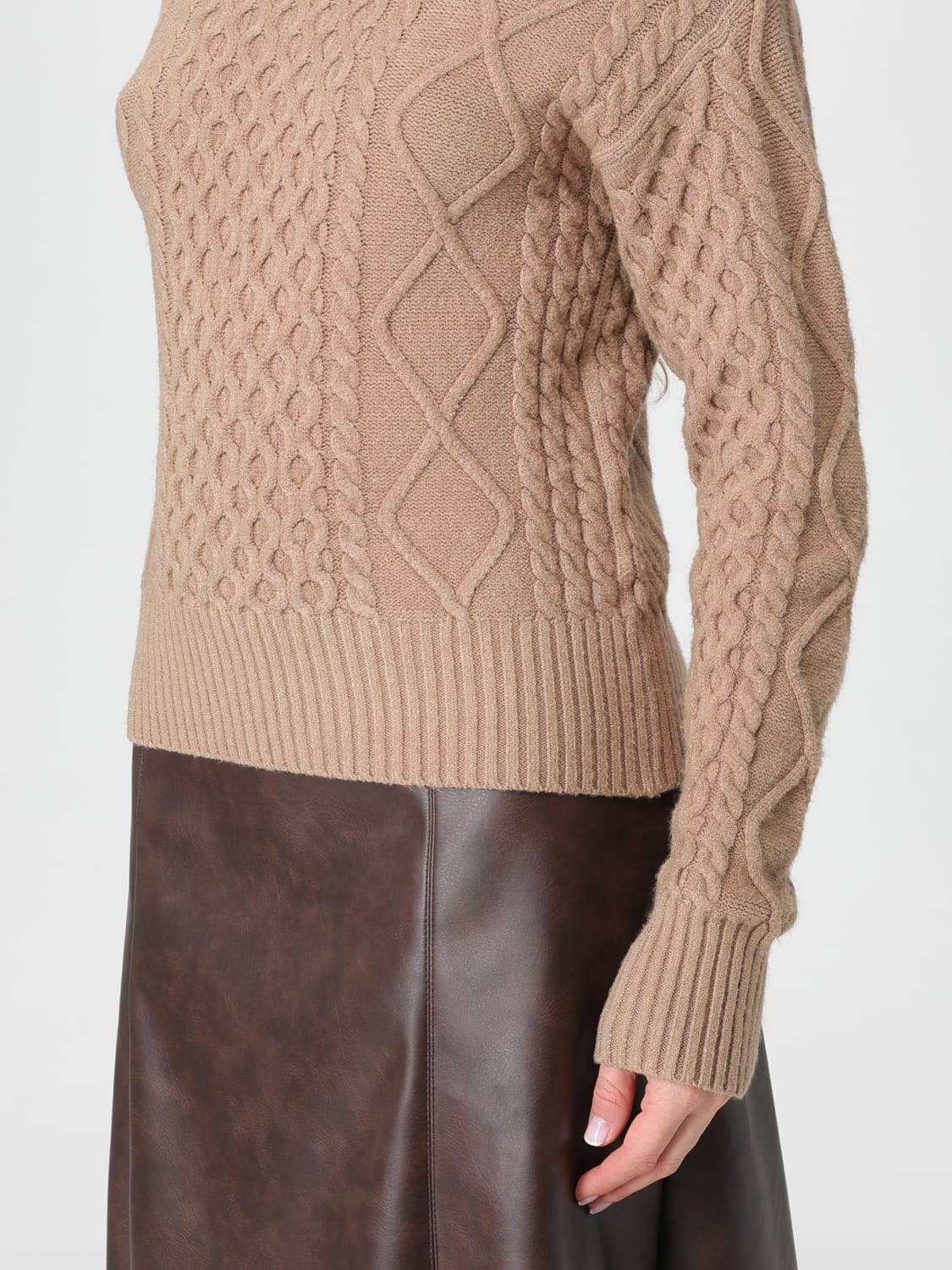 KAOS SWEATER: Sweatshirt woman Kaos, Camel - Img 3