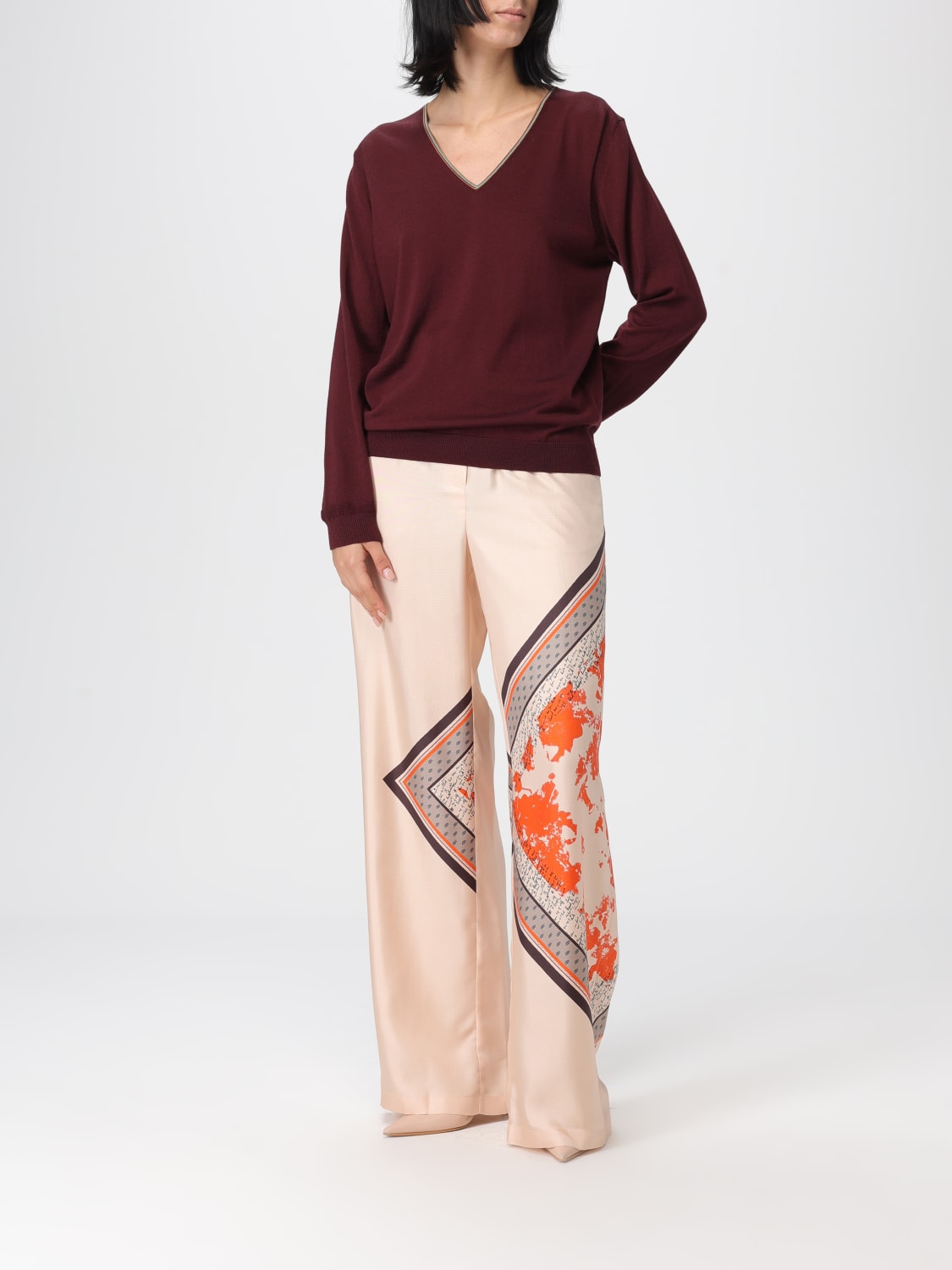 PAUL SMITH PANTALON: Pantalon femme Paul Smith, Rouge - Img 2