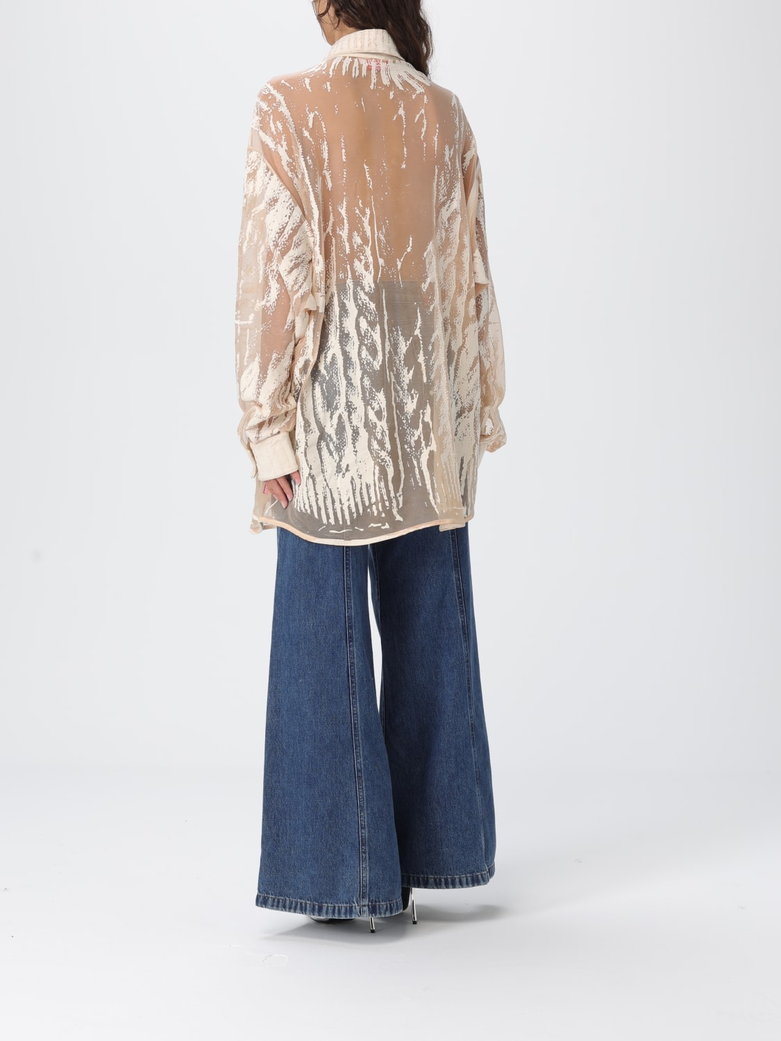 DIESEL CAMISA: Camisa mujer Diesel, Blanco - Img 3