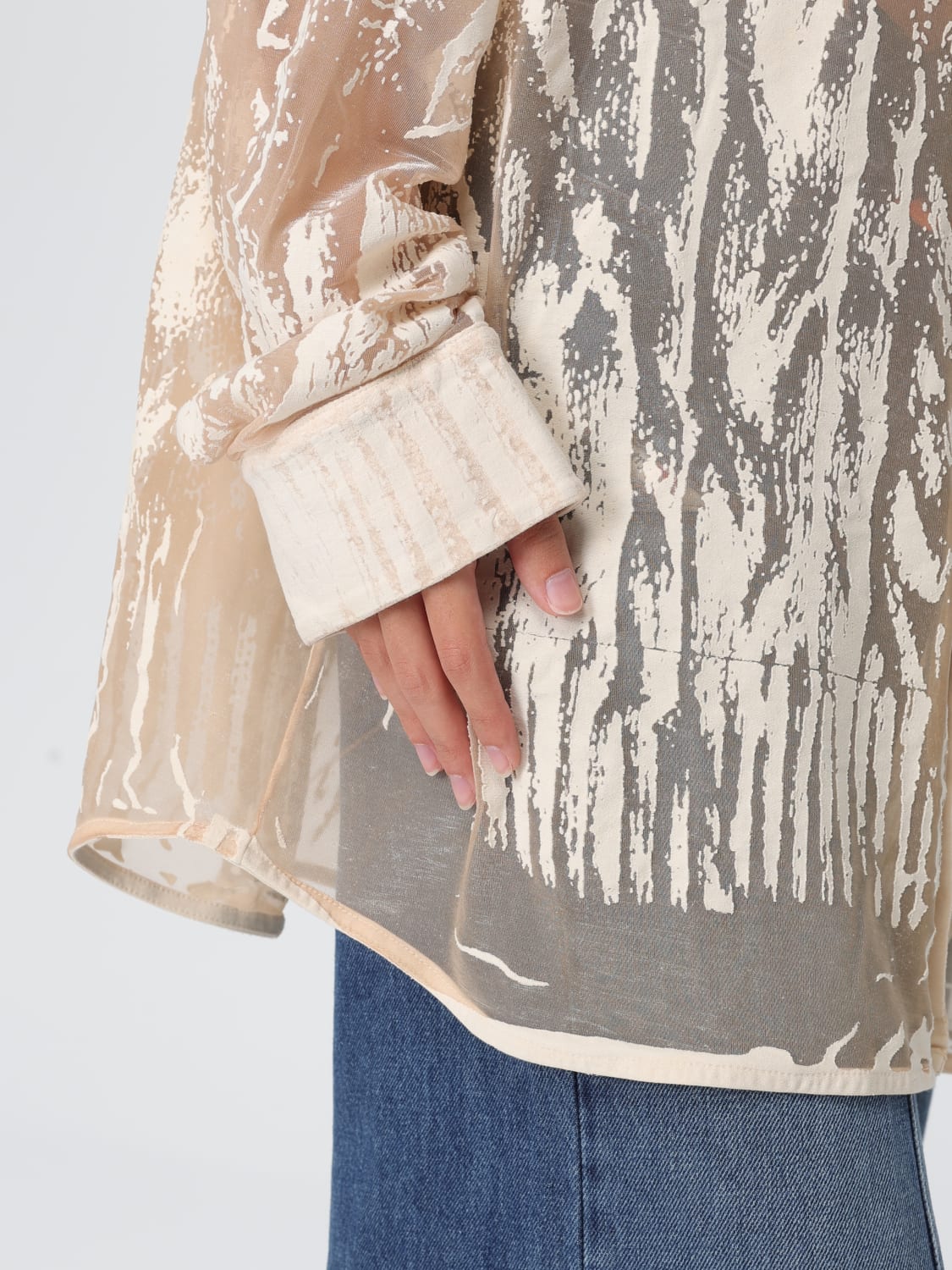 DIESEL CAMISA: Camisa mujer Diesel, Blanco - Img 4