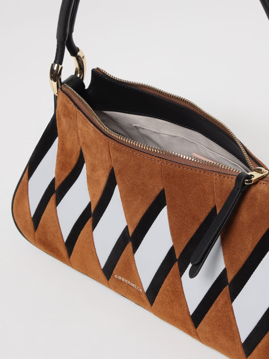 COCCINELLE SHOULDER BAG: Handbag woman Coccinelle, Brown - Img 3