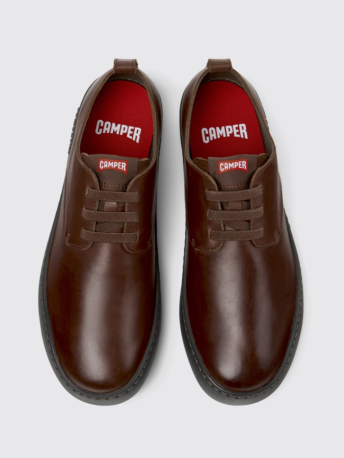 CAMPER SCARPE STRINGATE: Derby Peu Touring Camper in pelle , Marrone - Img 4