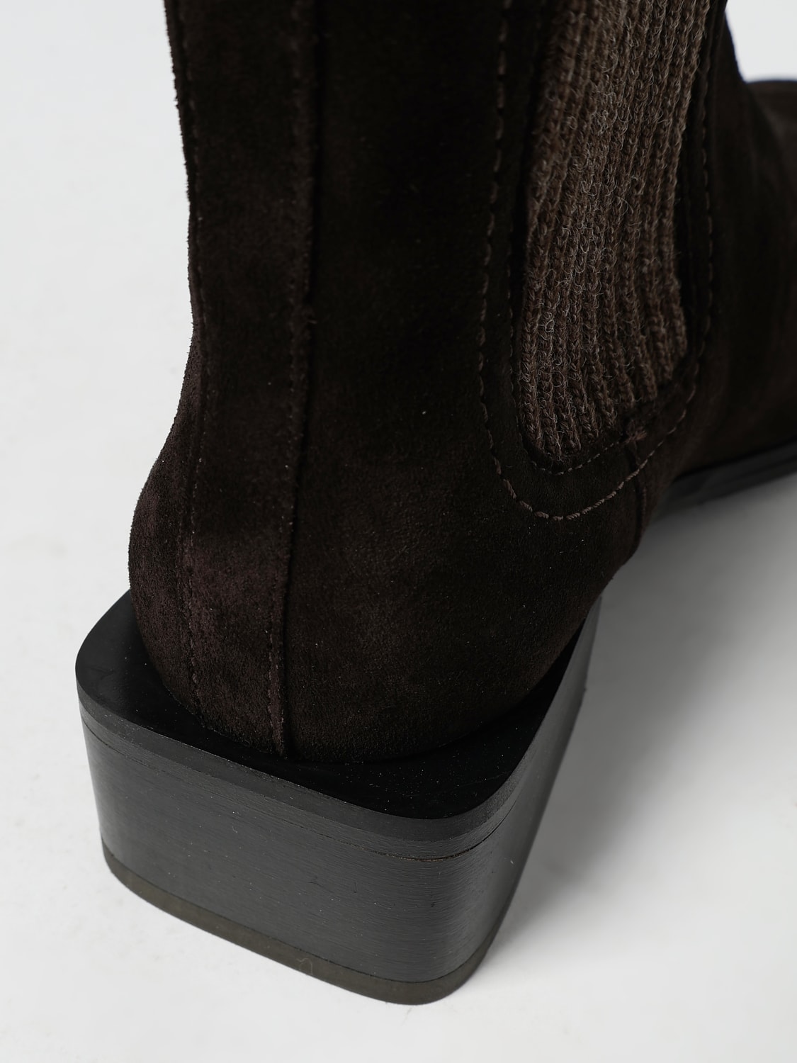 PAUL SMITH BOTTES: Bottines plates femme Paul Smith, Marron - Img 4