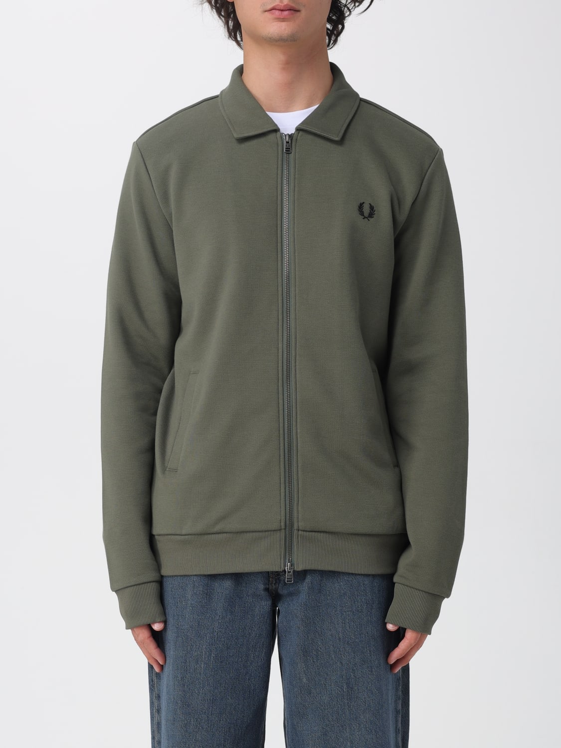 FRED PERRY JACKET: Sweatshirt men Fred Perry, Green - Img 1