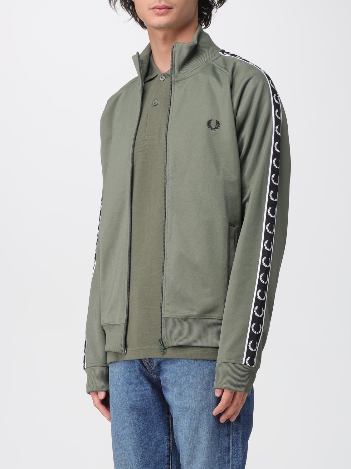 FRED PERRY SWEATSHIRT: Sweatshirt herren Fred Perry, Grün - Img 3