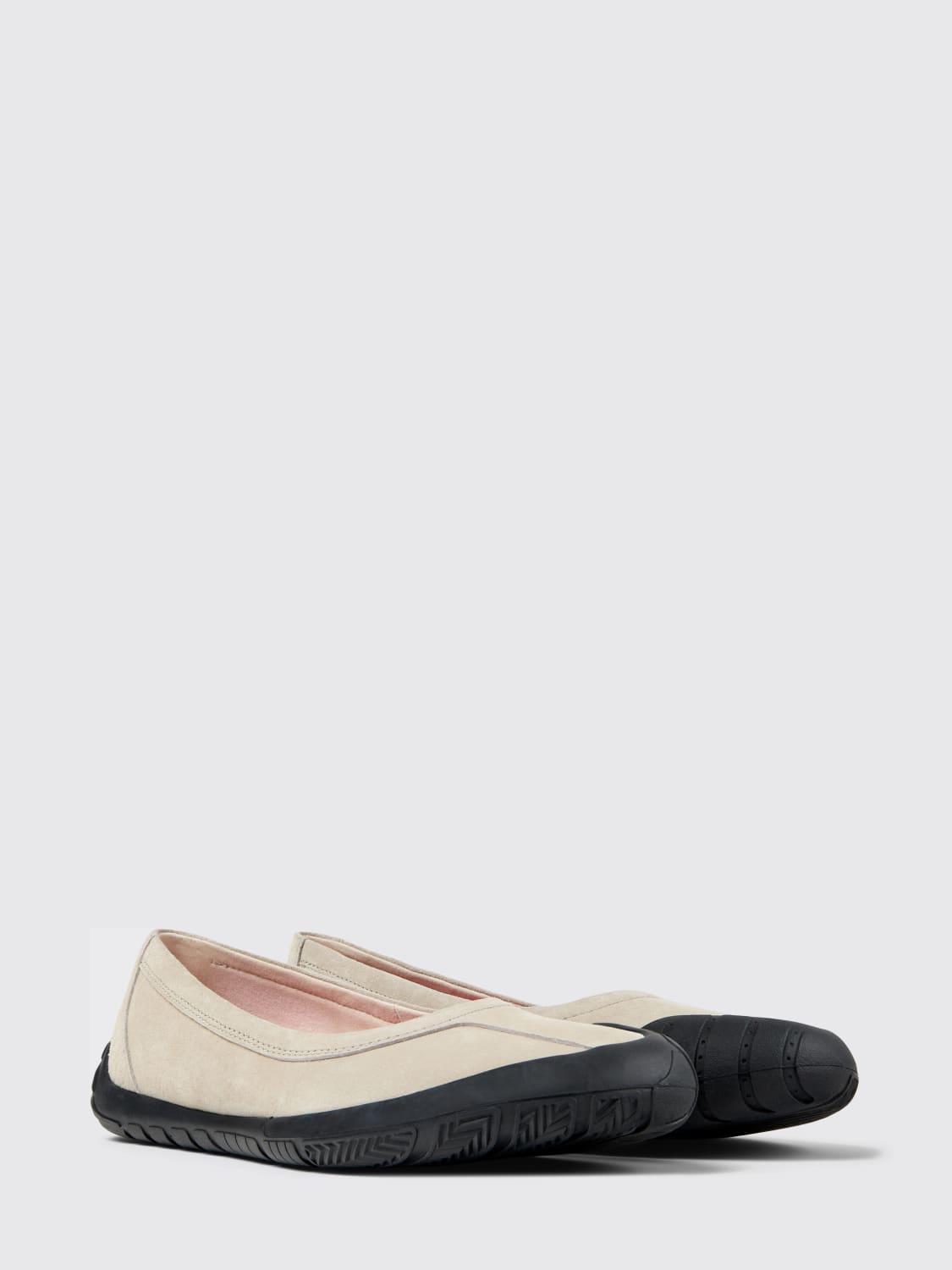 CAMPER BALLERINE: Ballerina Peu Path Camper in camoscio , Beige - Img 2