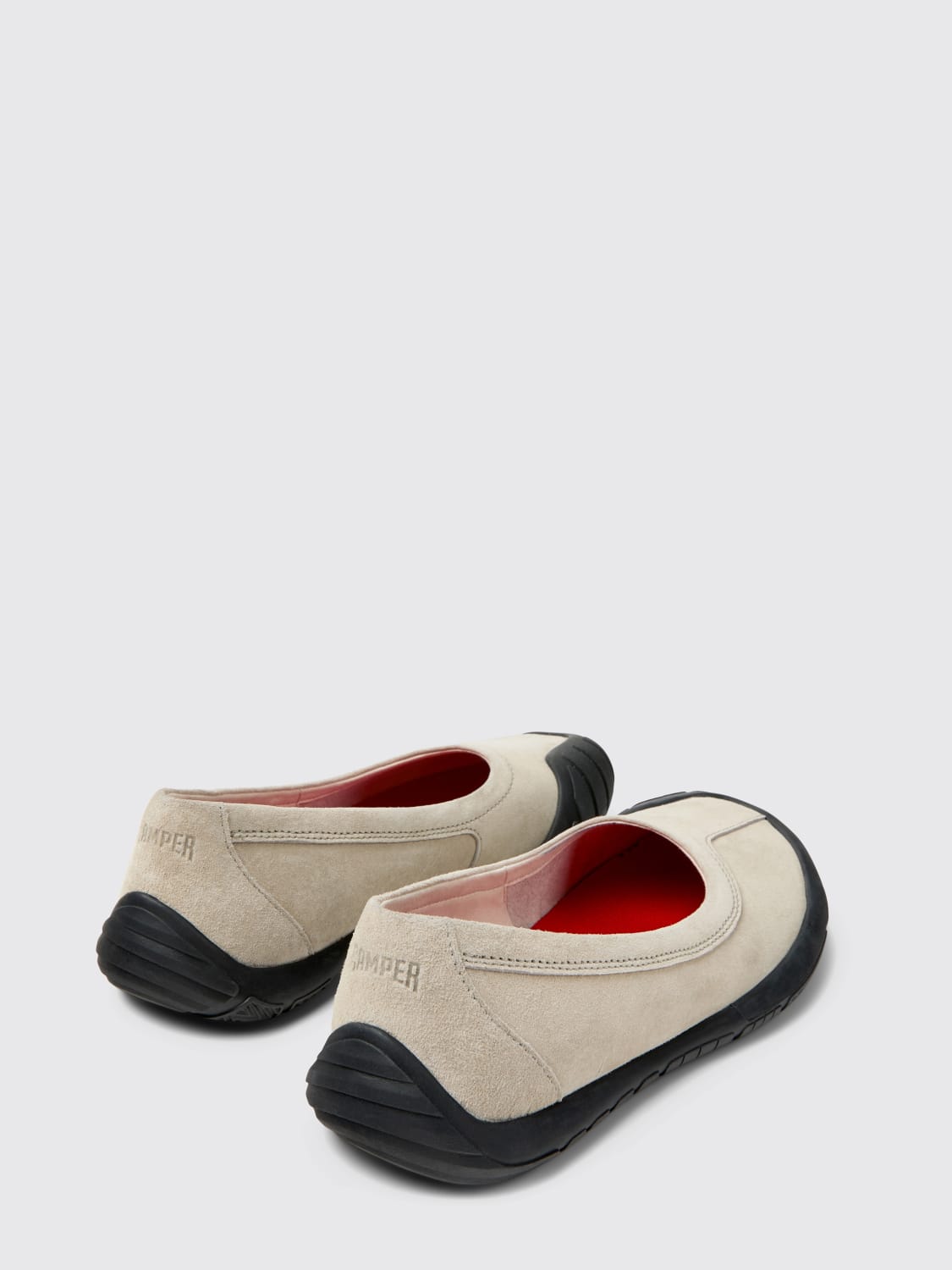 CAMPER BALLERINE: Ballerina Peu Path Camper in camoscio , Beige - Img 3