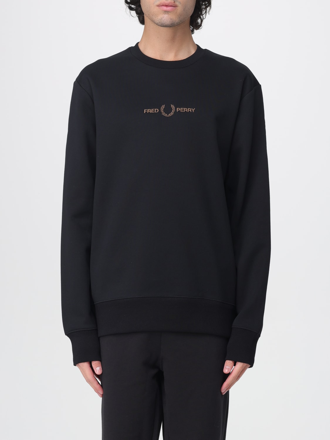 FRED PERRY SWEATSHIRT: Sweatshirt men Fred Perry, Black - Img 1