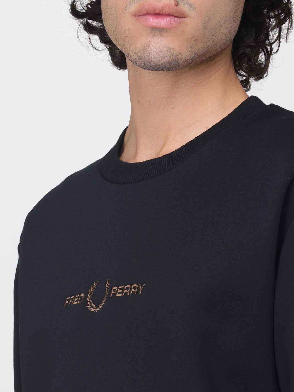 FRED PERRY SWEATSHIRT: Sweatshirt men Fred Perry, Black - Img 3