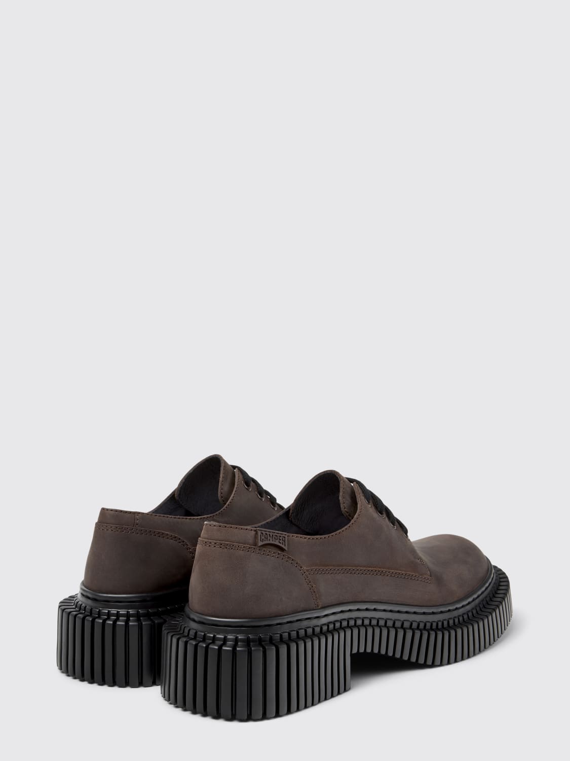 CAMPER STRINGATE: Derby Pix Berlin Camper in pelle , Marrone - Img 3