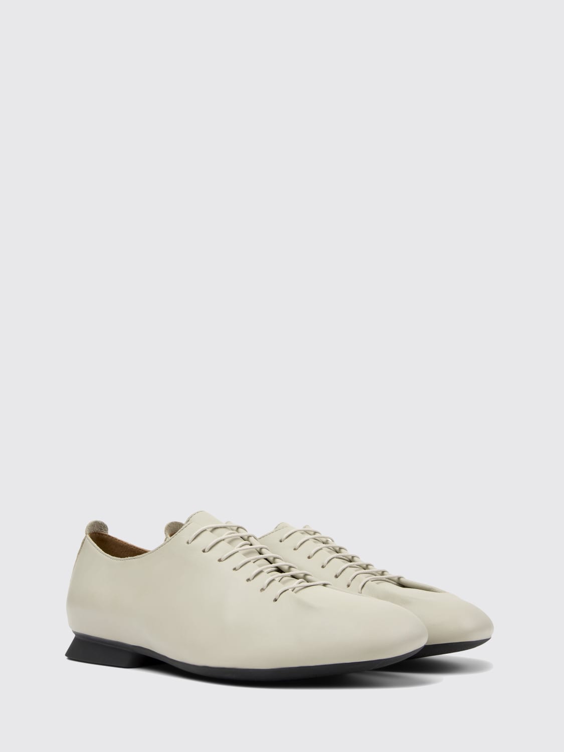 CAMPER STRINGATE: Derby Casi Myra Camper in pelle , Beige - Img 2