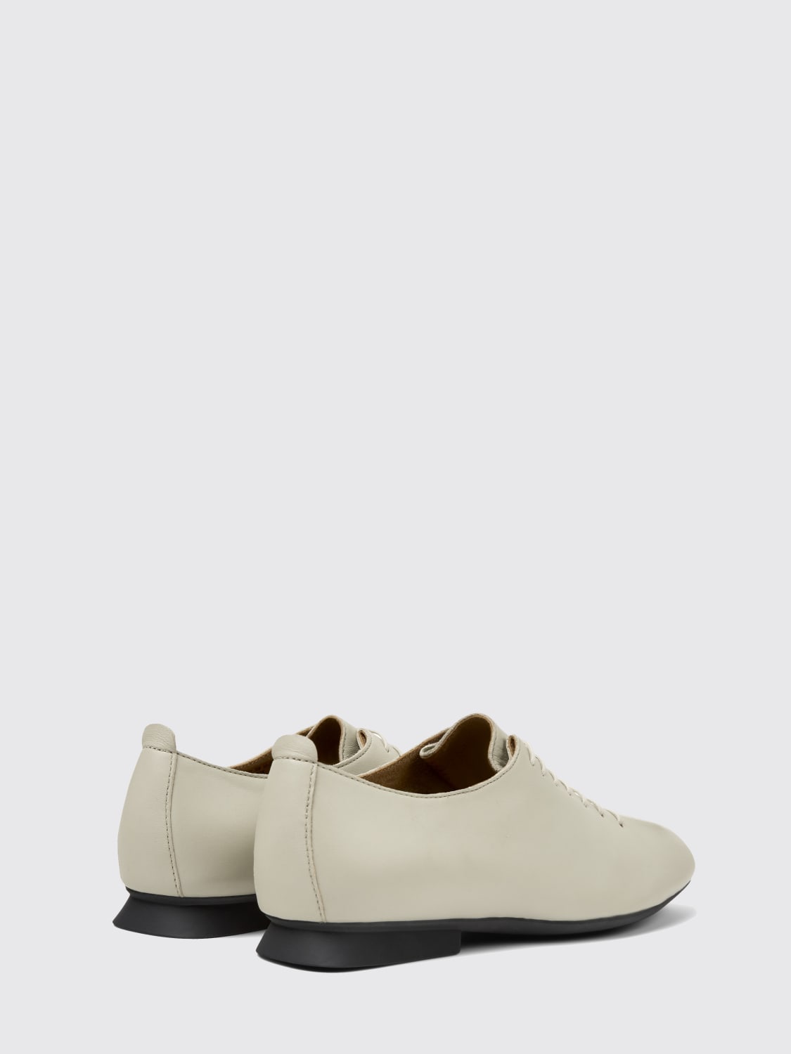 CAMPER STRINGATE: Derby Casi Myra Camper in pelle , Beige - Img 3