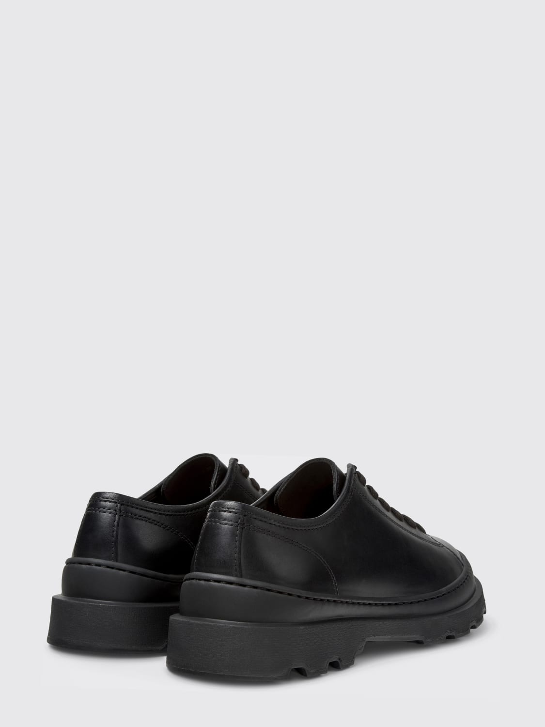 CAMPER STRINGATE: Derby Brutus+ Camper in pelle , Nero - Img 3