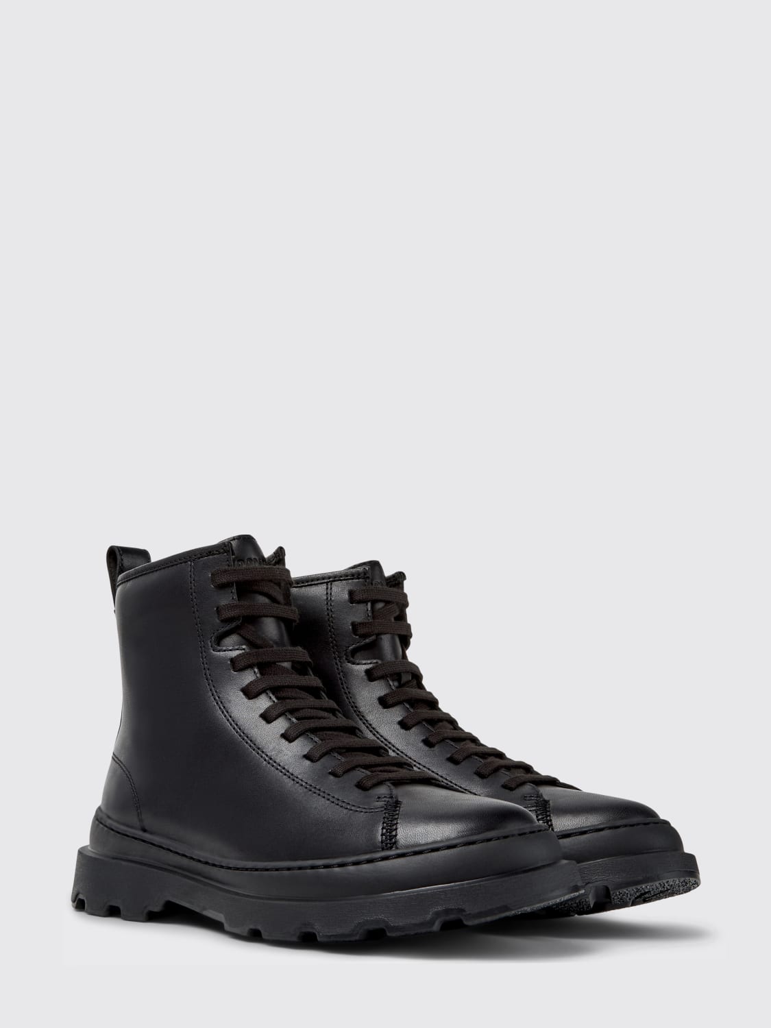 CAMPER STIVALI: Stivaletto Brutus+ Camper in pelle , Nero - Img 2