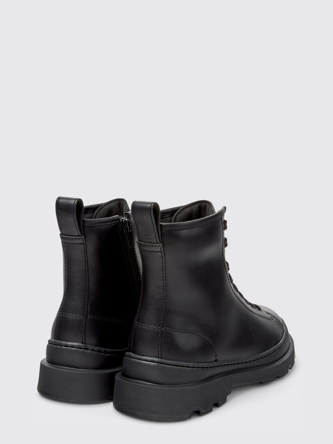 CAMPER STIVALI: Stivaletto Brutus+ Camper in pelle , Nero - Img 3