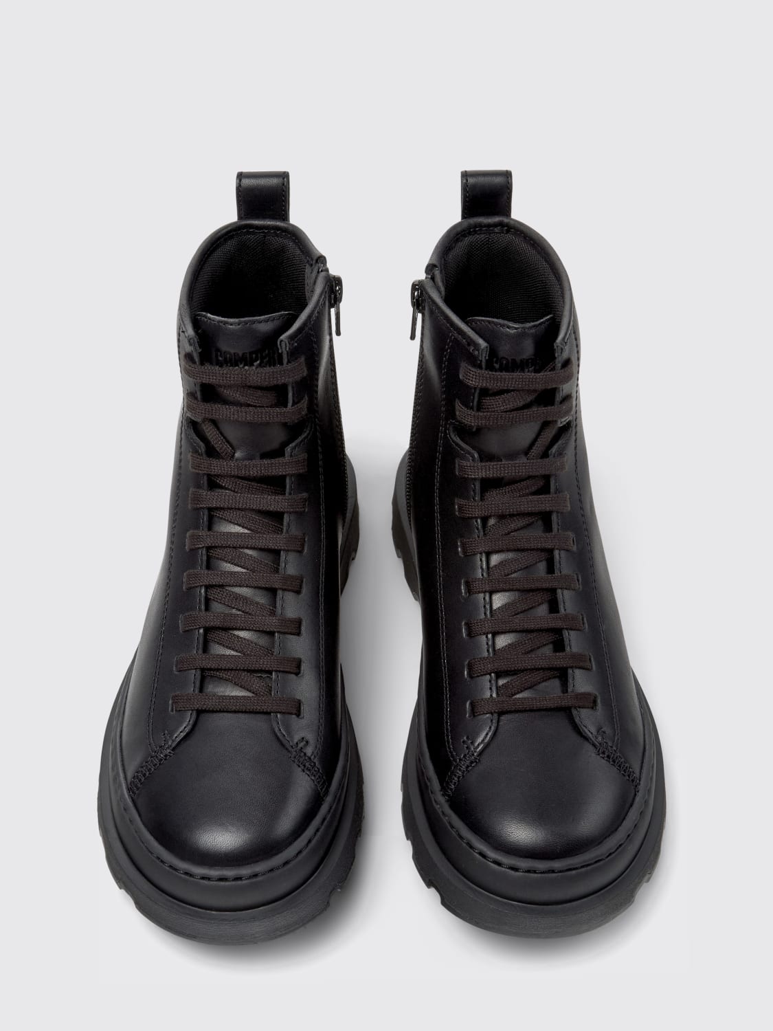 CAMPER STIVALI: Stivaletto Brutus+ Camper in pelle , Nero - Img 4