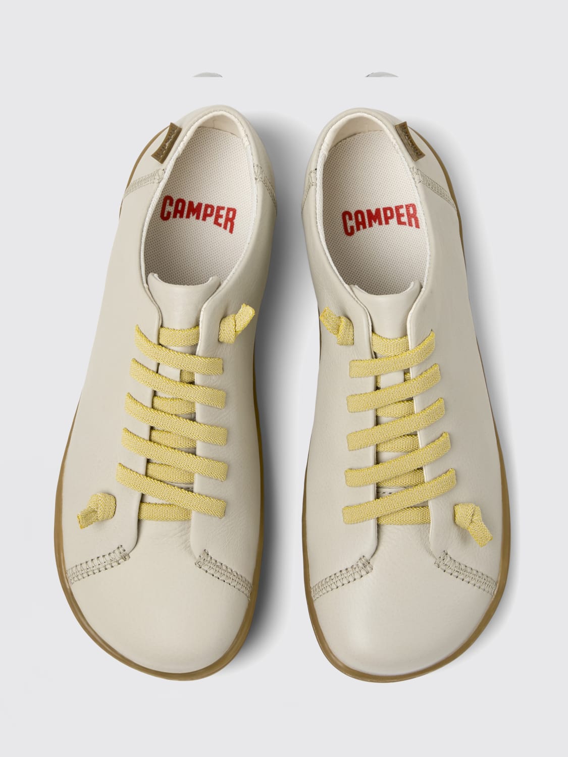 CAMPER SNEAKERS: Sneakers Peu Camper in pelle , Beige - Img 4