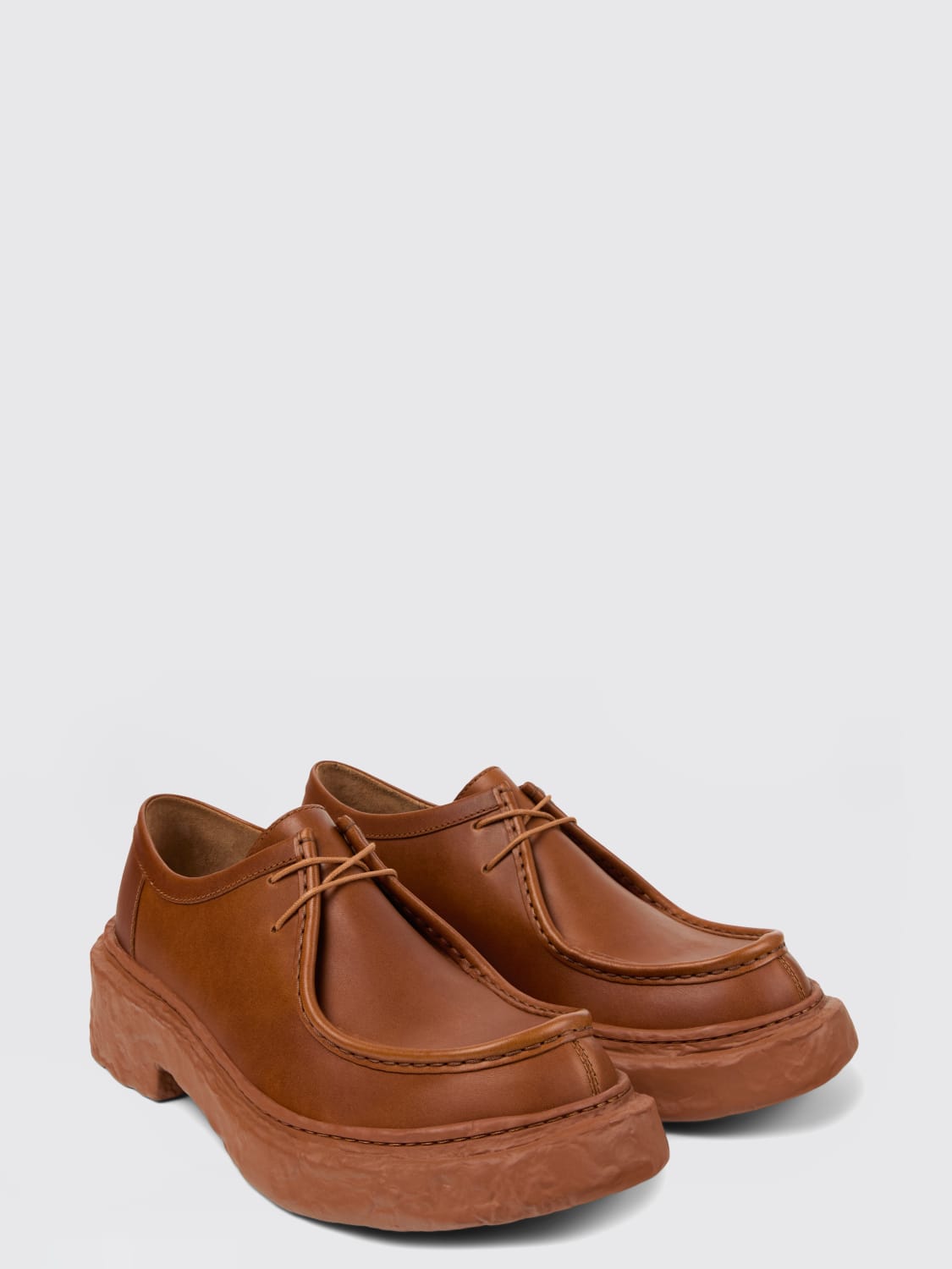 CAMPERLAB SCARPE STRINGATE: Derby Vamonos CamperLab in pelle , Marrone - Img 2
