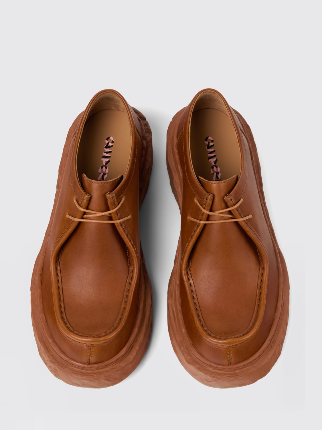 CAMPERLAB SCARPE STRINGATE: Derby Vamonos CamperLab in pelle , Marrone - Img 4