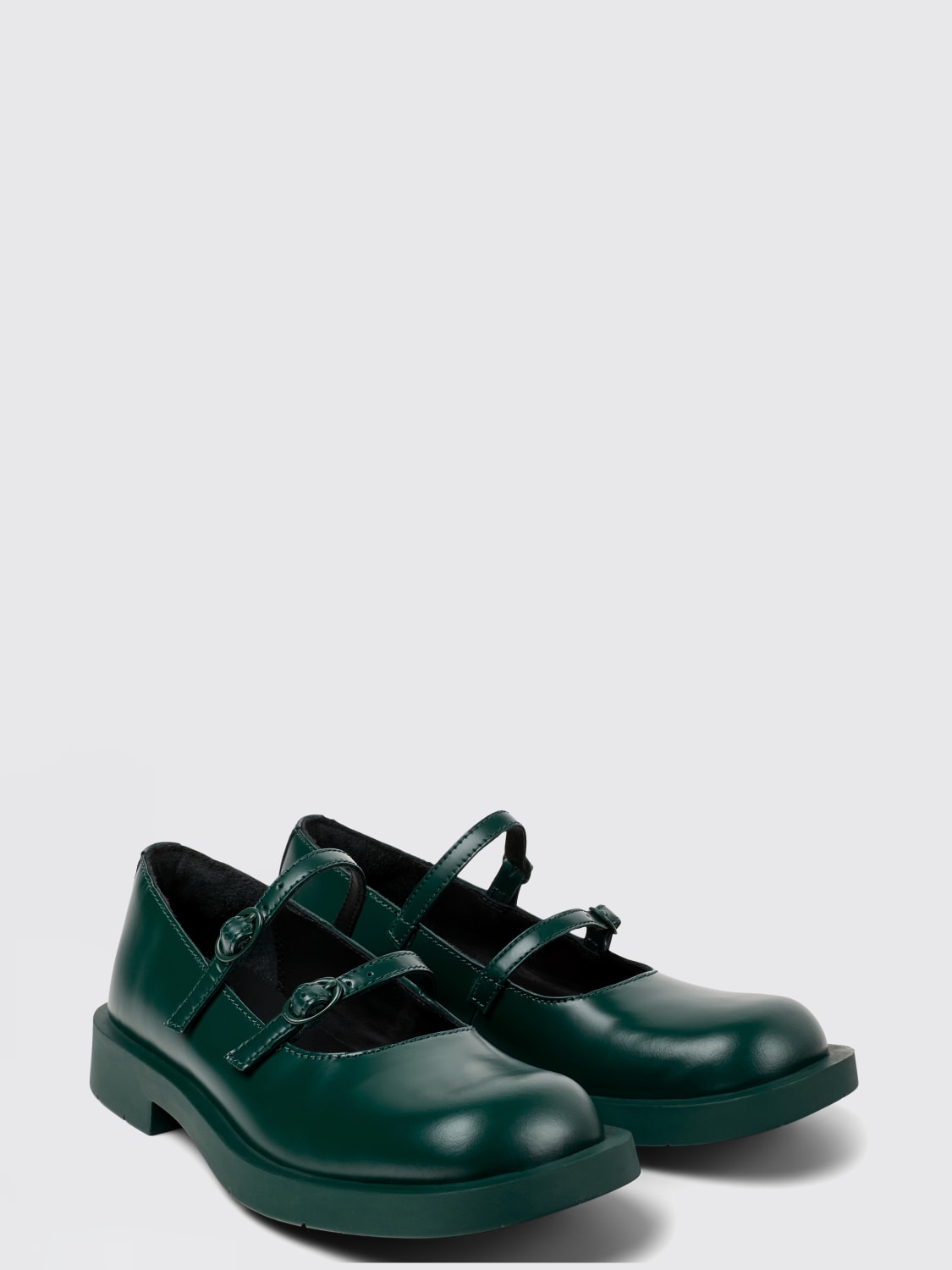 CAMPERLAB MOCASSINI: Mocassino Mil 1978 CamperLab in pelle , Verde - Img 2