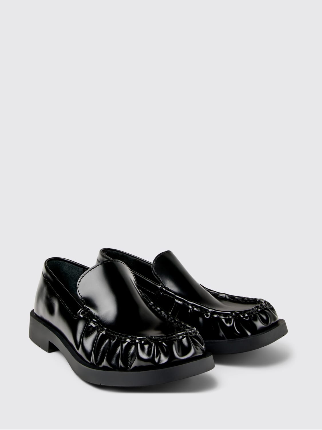 CAMPERLAB MOCASSINI: Mocassino Mil 1978 CamperLab in pelle spazzolata , Nero - Img 2