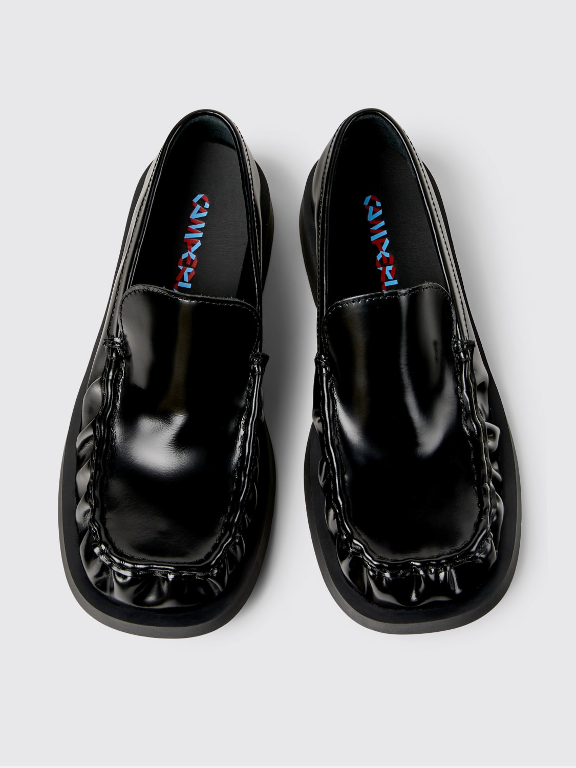 CAMPERLAB MOCASSINI: Mocassino Mil 1978 CamperLab in pelle spazzolata , Nero - Img 4